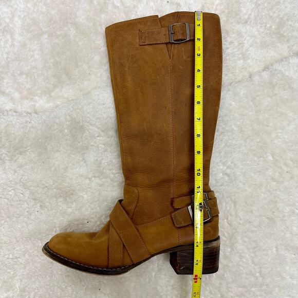 Durango City Charlotte Engineer Tall Leather Boots 14"  in Camel Size 7 - Picture 15 of 15